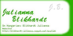 julianna blikhardt business card